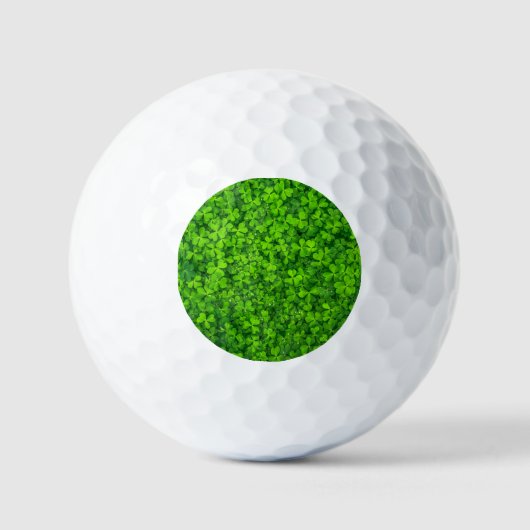 Balles De Golf vert shamrock, Saint Patrick's Day, (Recto)
