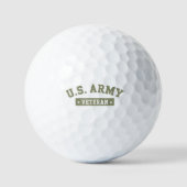 Balles De Golf Vétéran de l'armée américaine drapeau américain Ét (Recto)