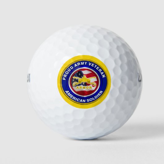 Balles De Golf Vétéran fière de l'arme blindée (Devant)