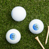 Balles De Golf Vibes De Plage, Bleues (Herbe in situ)