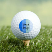 Balles De Golf Vibes De Plage, Bleues (T-shirt Insitu)