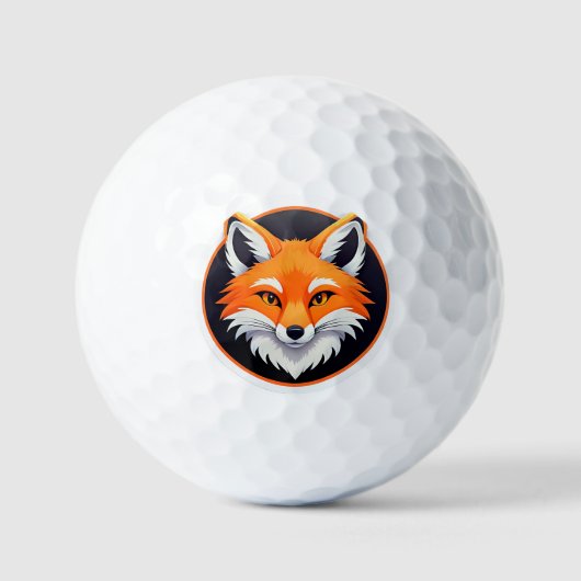 Balles De Golf Vibrant Fox Head (Recto)