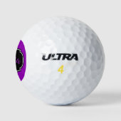 Balles De Golf Vibrant, Violet Gras Personnalisé (Logo)