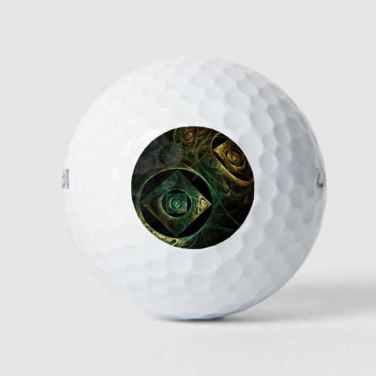 Balles De Golf Vibrations magiques Art Abstrait (Devant)