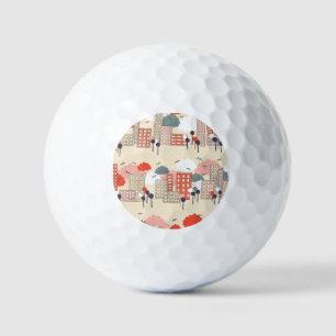Balles De Golf Vie urbaine : Motif sans couture