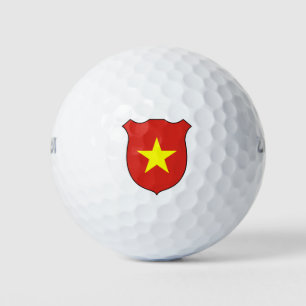 Balles De Golf Vietnam Drapeau Grand Patriotique