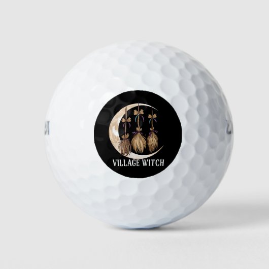 Balles De Golf Village Witch gothique Occulte Wicca Pagan Nature (Devant)