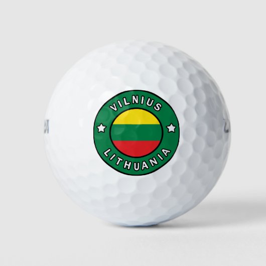 Balles De Golf Vilnius Lituanie (Devant)