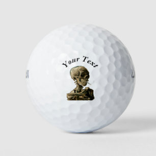 Balles De Golf Vincent van Gogh - Crâne avec cigarette allumée