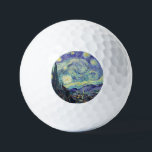 Balles De Golf Vincent Van Gogh/ La Nuit étoilée<br><div class="desc">Vincent Van Gogh La Nuit Étoile. Il s'agit d'un ancien chef-d'oeuvre du peintre-maître néerlandais Vincent Van Gogh était un peintre impressionniste de poste hollandais. Paysage nocturne. Il y a un arbre au premier plan. La ville est au milieu. Montagnes dans l'arrière - plan. Il y a une lune dans le...</div>
