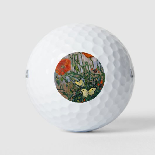 Balles De Golf Vincent van Gogh - Papillons et papillons (Devant)