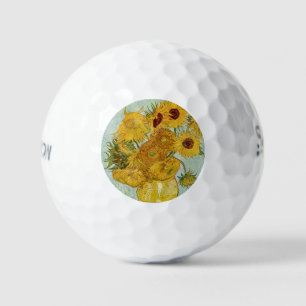 Balles De Golf Vincent Van Gogh - Vase avec douze tournesols