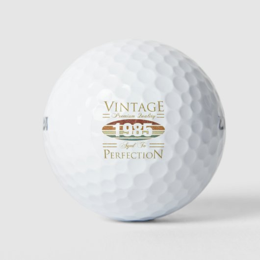 Balles De Golf Vintage 1985 40e anniversaire (Devant)
