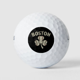 Balles De Golf Vintage Boston St Patrick's Day Shamrock irlandais