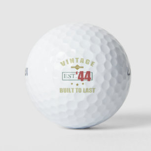 Balles De Golf Vintage Est. 1944 80e anniversaire