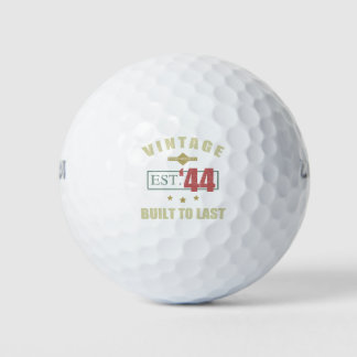 Balles De Golf Vintage Est. 1944 80e anniversaire
