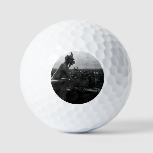 Balles De Golf Vintage France Paris Cathédrale Notre Dame diable