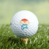 Balles De Golf Vintage Surf Bali Beach Indonésie (T-shirt Insitu)