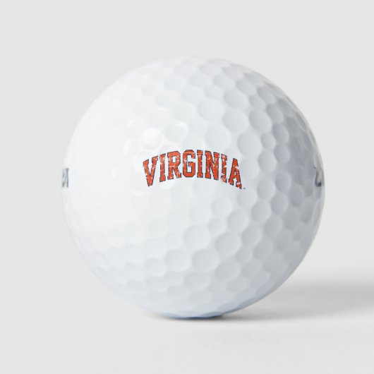 Balles De Golf Virginia Wordmark désorganisé (Devant)