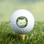 Balles De Golf visage de chat blanc (T-shirt Insitu)