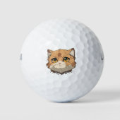 Balles De Golf Visage de chat d'Anime (Devant)