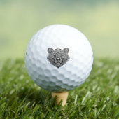 Balles De Golf Visage de l'ours inspiré (T-shirt Insitu)