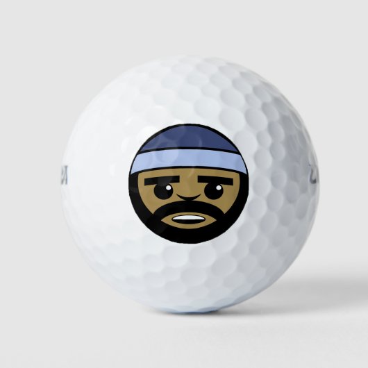Balles De Golf Visage de rap (Devant)