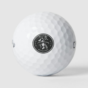 Balles De Golf Visage de Sorcière au Repos Tournois de Golf d'H