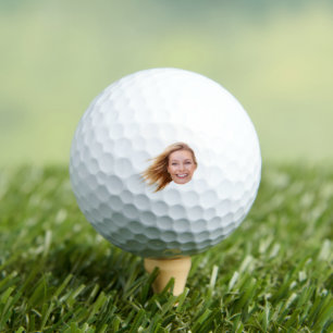 Balles De Golf Visage Drôle Découpe Femme Golfeuse Photo Personna