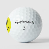 Balles De Golf Visage Jaune Souriant Classique (Logo)