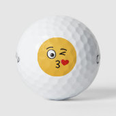 Balles De Golf Visage lançant un baiser (Devant)
