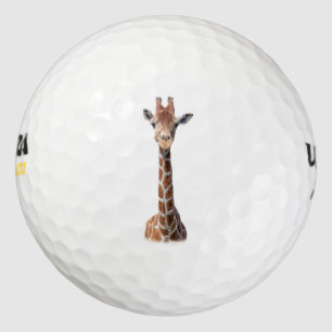 Balles De Golf Visage mignon de girafe