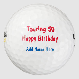 Balles De Golf Visite de joyeux anniversaire
