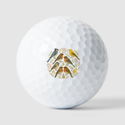 Balles De Golf Vogel-Mandala (Recto)