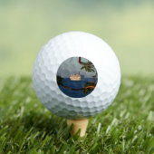 Balles De Golf Voilier vers le coucher du soleil I Vacances de cr (T-shirt Insitu)