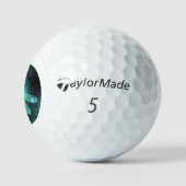 Balles De Golf Vol de libellule verte lumineuse (Logo)