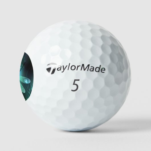 Balles De Golf Vol de libellule verte lumineuse (Logo)