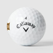 Balles De Golf Voler comme un faucon sépia (Logo)