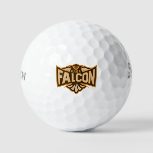 Balles De Golf Voler comme un faucon sépia (Recto)