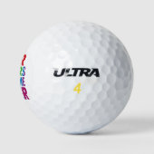 Balles De Golf Vos Prières Me Font Drapeau Gayer Rainbow Pride LG (Logo)