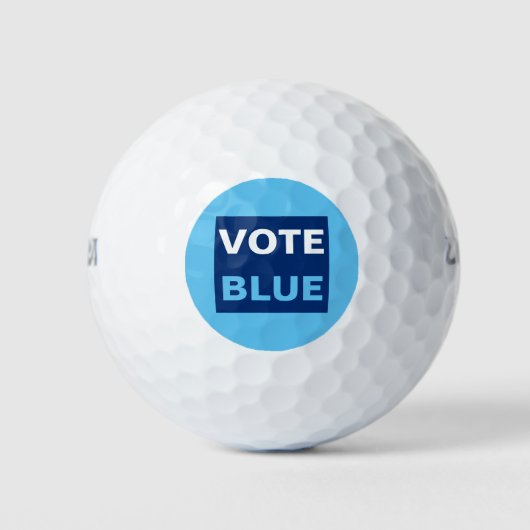Balles De Golf Vote Élection Blue Democrats 2024 (Devant)