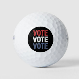 Balles De Golf Vote Politique Électorale Vote Inscription élector