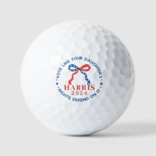 Balles De Golf Votez les droits de votre fille Harris 2024