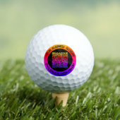 Balles De Golf Votre code QR et vos timbres texte personnalisés B (T-shirt Insitu)