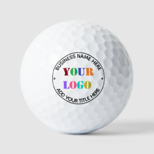 Balles De Golf Votre logo Entreprise Texte personnalisé et Couleu