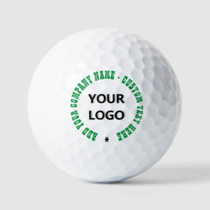 Balles De Golf Votre Logo Timbres Boules de golf Exemple Texte Pe