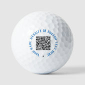 Balles De Golf Votre QR Code Scan Custom Text Timbres Golf Balls (Recto)