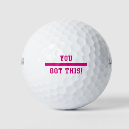 Balles De Golf Vous Avez Cette Motivation De Bande Rose (Devant)