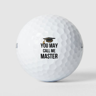 Balles De Golf Vous Pouvez M'Appeler Maître.
