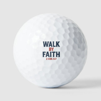 Balles De Golf Walk by Faith 2 Cor 5:7
